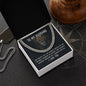 Cuban Link Chain Necklace for Men | Stainless Steel or 14K Gold finish with "To my Husband" Lion message card - Jewelry - San Rocco Italia