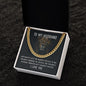 Cuban Link Chain Necklace for Men | Stainless Steel or 14K Gold finish with "To my Husband" Lion message card - Jewelry - San Rocco Italia