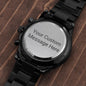 Customized Black Chronograph Watch - Premium Jewelry - Just €79.95! Shop now at San Rocco Italia