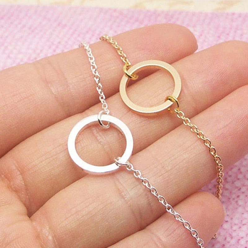 Dainty karma floating circle necklace - Premium Jewelry - Just €15.95! Shop now at San Rocco Italia