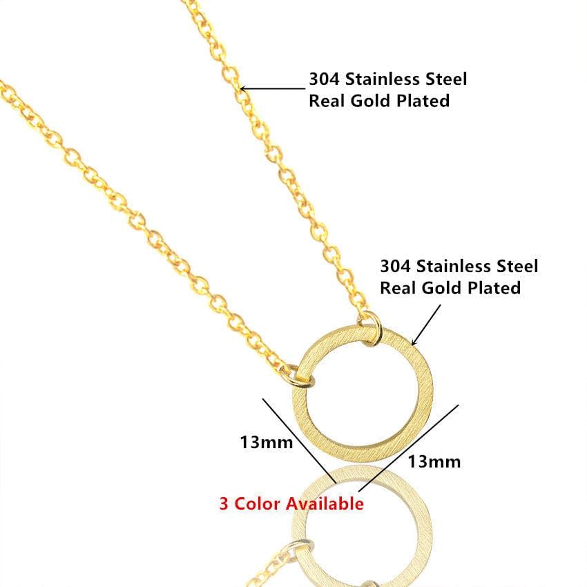 Dainty karma floating circle necklace - Premium Jewelry - Just €15.95! Shop now at San Rocco Italia
