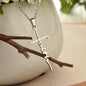 Faith Cross Necklace | 14K White Gold Finish - Jewelry - San Rocco Italia