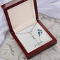 Faith Cross Necklace | 14K White Gold Finish - Jewelry - San Rocco Italia