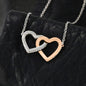 Interlocking Hearts Necklace - Jewelry - San Rocco Italia