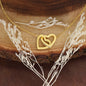 Interlocking Hearts Necklace - Jewelry - San Rocco Italia