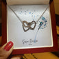 Interlocking Hearts Necklace - Jewelry - San Rocco Italia