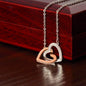 Interlocking Hearts Necklace - Jewelry - San Rocco Italia