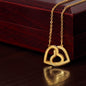 Interlocking Hearts Necklace - Jewelry - San Rocco Italia