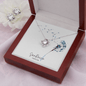 Love Knot Necklace and Earring Set | 14k white gold finish - Premium Jewelry - Just €79.95! Shop now at San Rocco Italia