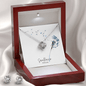Love Knot Necklace and Earring Set | 14k white gold finish - Premium Jewelry - Just €79.95! Shop now at San Rocco Italia