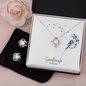 Love Knot Necklace and Earring Set | 14k white gold finish - Premium Jewelry - Just €79.95! Shop now at San Rocco Italia
