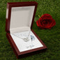 Perfect Pair Necklace - 14K White Gold Finish - Jewelry - San Rocco Italia