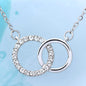 Perfect Pair Necklace - 14K White Gold Finish - Jewelry - San Rocco Italia