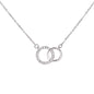 Perfect Pair Necklace - 14K White Gold Finish - Jewelry - San Rocco Italia
