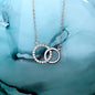 Perfect Pair Necklace - 14K White Gold Finish - Jewelry - San Rocco Italia