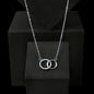 Perfect Pair Necklace - 14K White Gold Finish - Premium Jewelry - Just €62.95! Shop now at San Rocco Italia