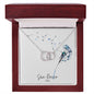 Perfect Pair Necklace - 14K White Gold Finish - Jewelry - San Rocco Italia