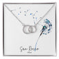 Perfect Pair Necklace - 14K White Gold Finish - Jewelry - San Rocco Italia