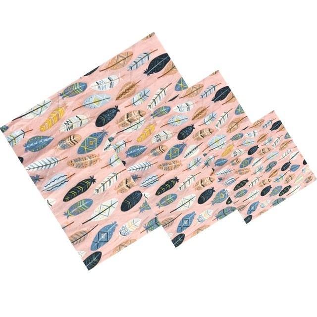 Sustainable, Reusable Beeswax Food Wraps - Cling Film Alternative - Pack of 3 - Premium Kitchen - Just €13.95! Shop now at San Rocco Italia