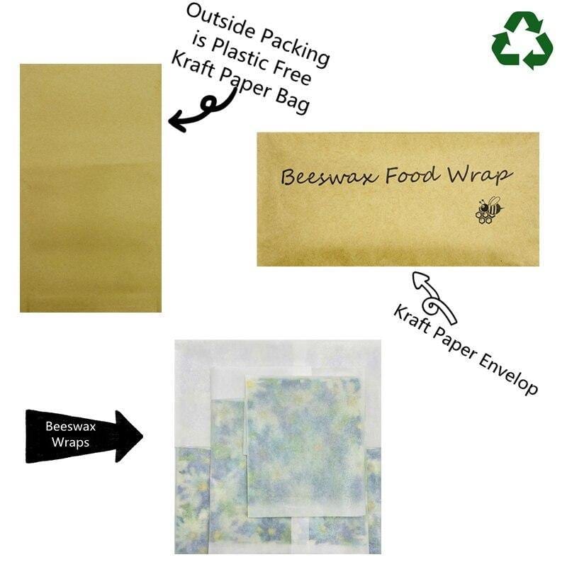 Sustainable, Reusable Beeswax Food Wraps - Cling Film Alternative - Pack of 3 - Premium Kitchen - Just €13.95! Shop now at San Rocco Italia
