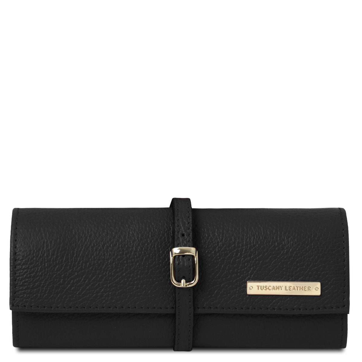 Leather accessories for women Black Soft leather jewellery case | TL142193 San Rocco Italia