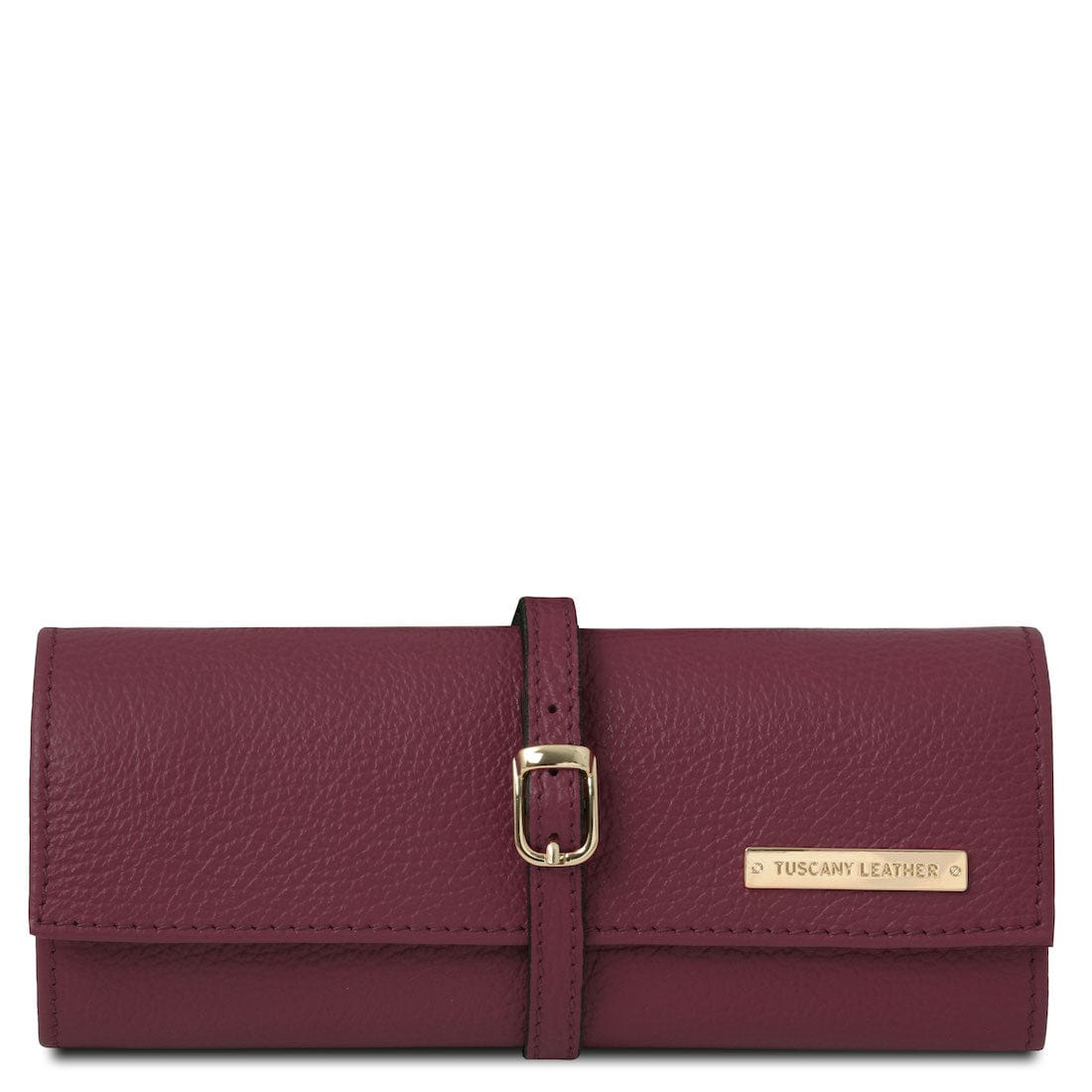 Leather accessories for women Bordeaux Soft leather jewellery case | TL142193 San Rocco Italia
