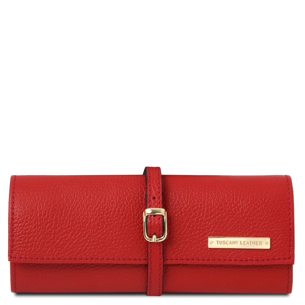 Leather accessories for women Lipstick Red Soft leather jewellery case | TL142193 San Rocco Italia