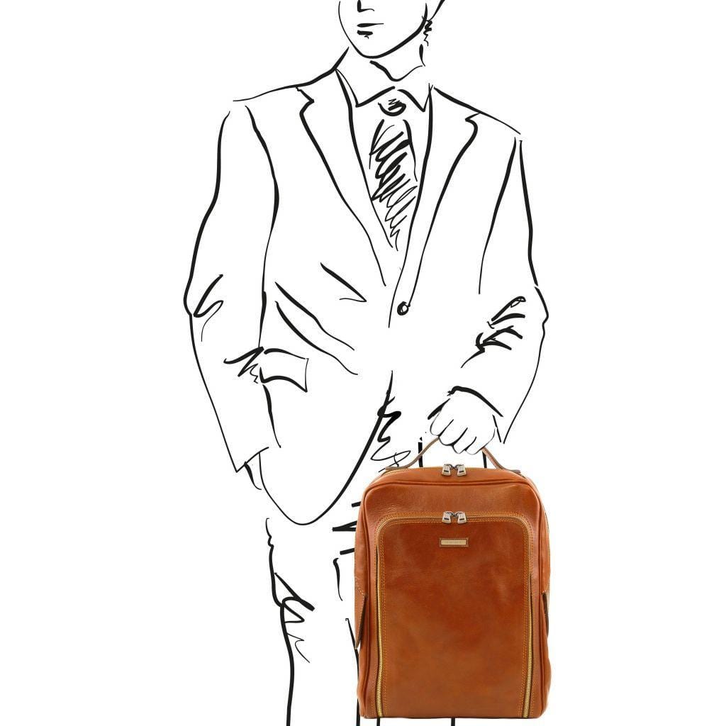 Zaini in pelle Bangkok - Zaino porta laptop in pelle opaca | TL141793 San Rocco Italia