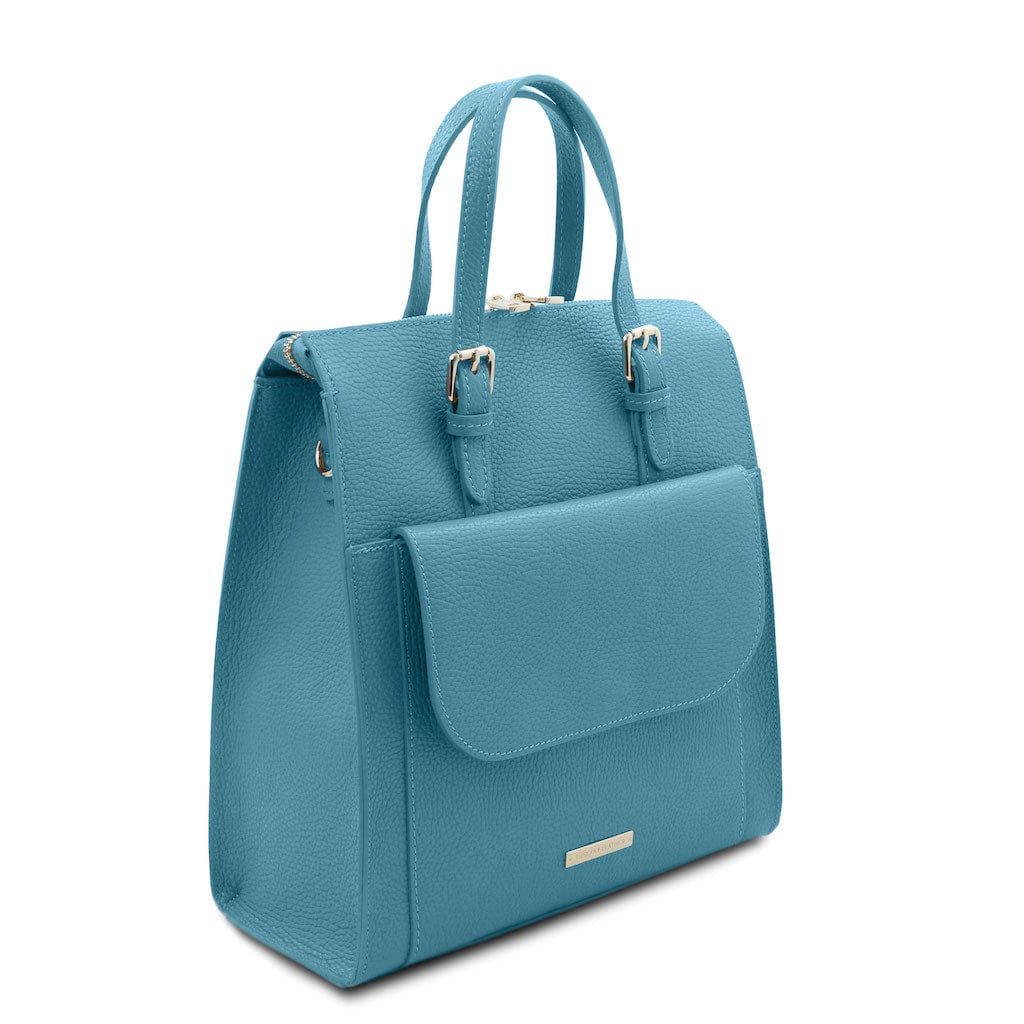 TL Bag - Damenrucksack aus italienischem Leder, wandelbar zur 2-in-1-Rucksack-/Schultertasche | TL142211 - Premium-Lederrucksäcke für Damen - Jetzt bei San Rocco Italia entdecken