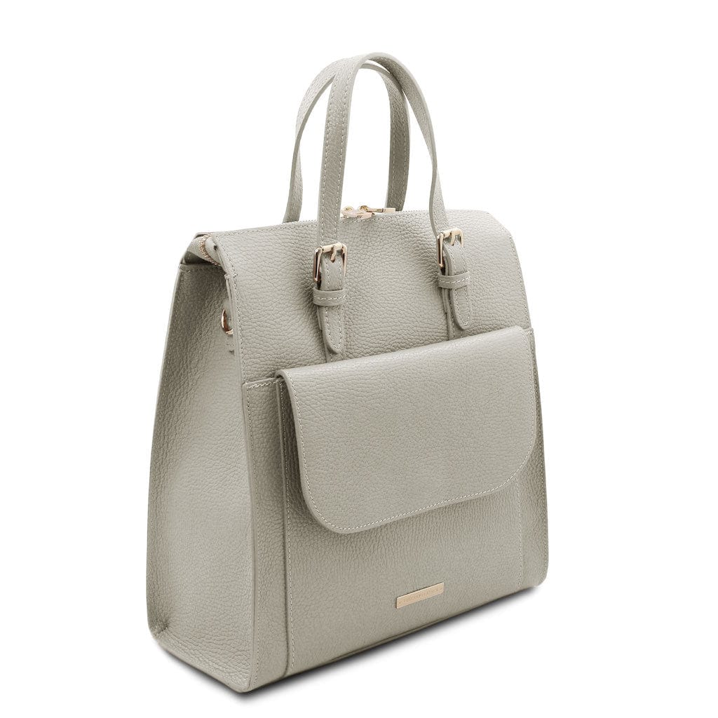 TL Bag - Damenrucksack aus italienischem Leder, wandelbar zur 2-in-1-Rucksack-/Schultertasche | TL142211 - Premium-Lederrucksäcke für Damen - Jetzt bei San Rocco Italia entdecken