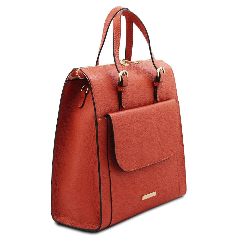 TL Bag - Italienischer Damen-Lederrucksack - Verwandelbare 2-in-1-Rucksack-/Schultertasche | TL142211 - Premium-Damen-Lederrucksäcke - Jetzt bei San Rocco Italia entdecken