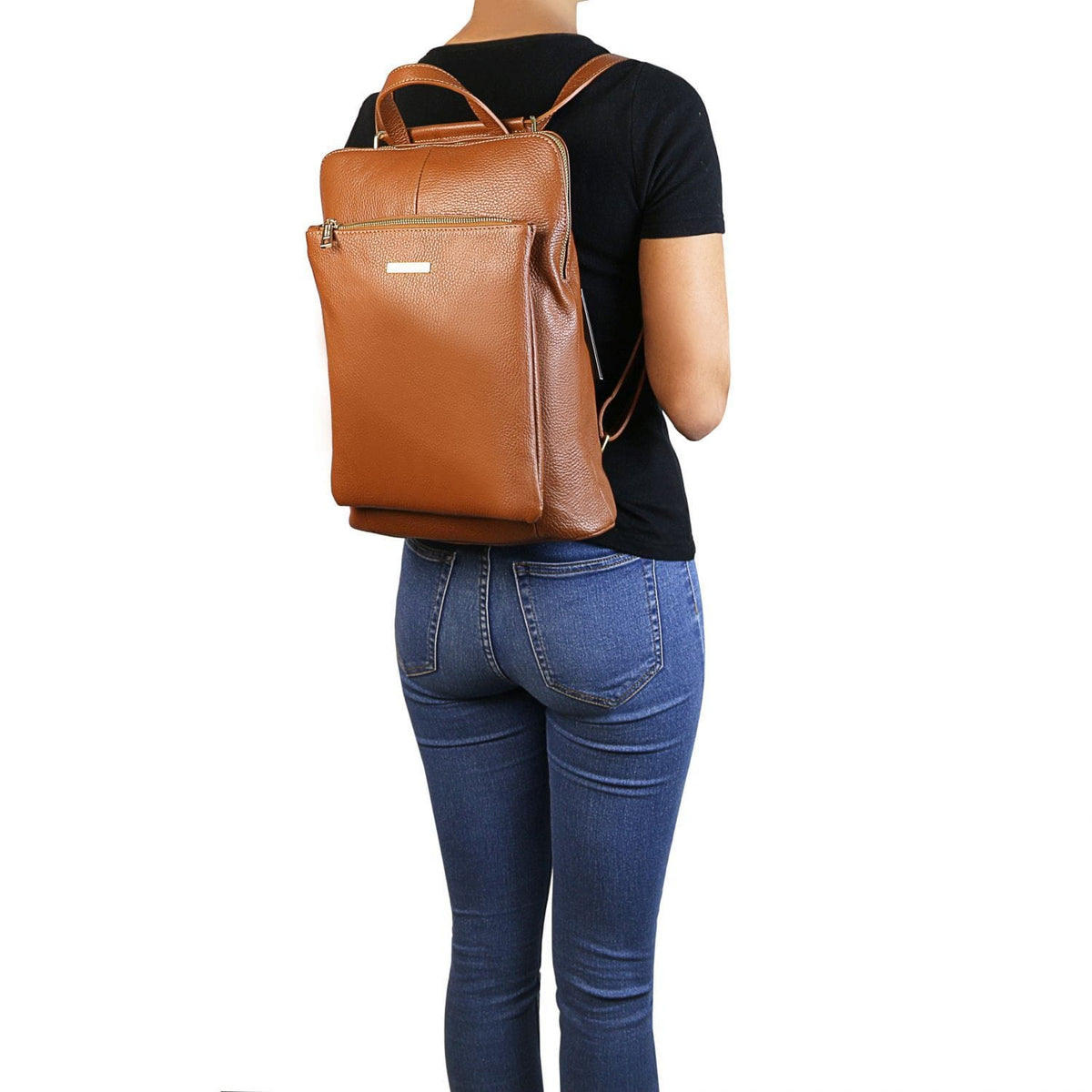 Sacs à dos femme en cuir TL Bag - Sac à dos femme en cuir souple - Sac à dos/sac à l’épaule convertible 2-en-1 | TL141682 San Rocco Italia