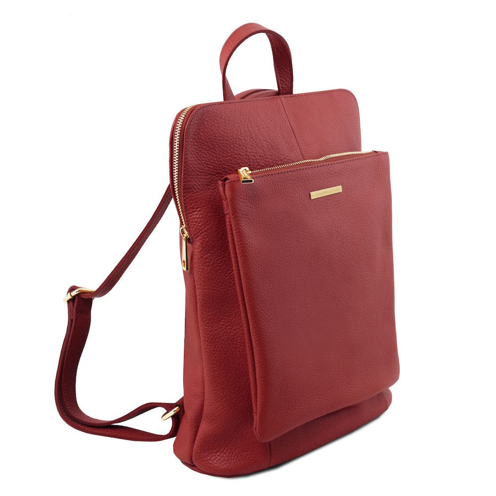 Sacs à dos femme en cuir TL Bag - Sac à dos femme en cuir souple - Sac à dos/sac à l’épaule convertible 2-en-1 | TL141682 San Rocco Italia