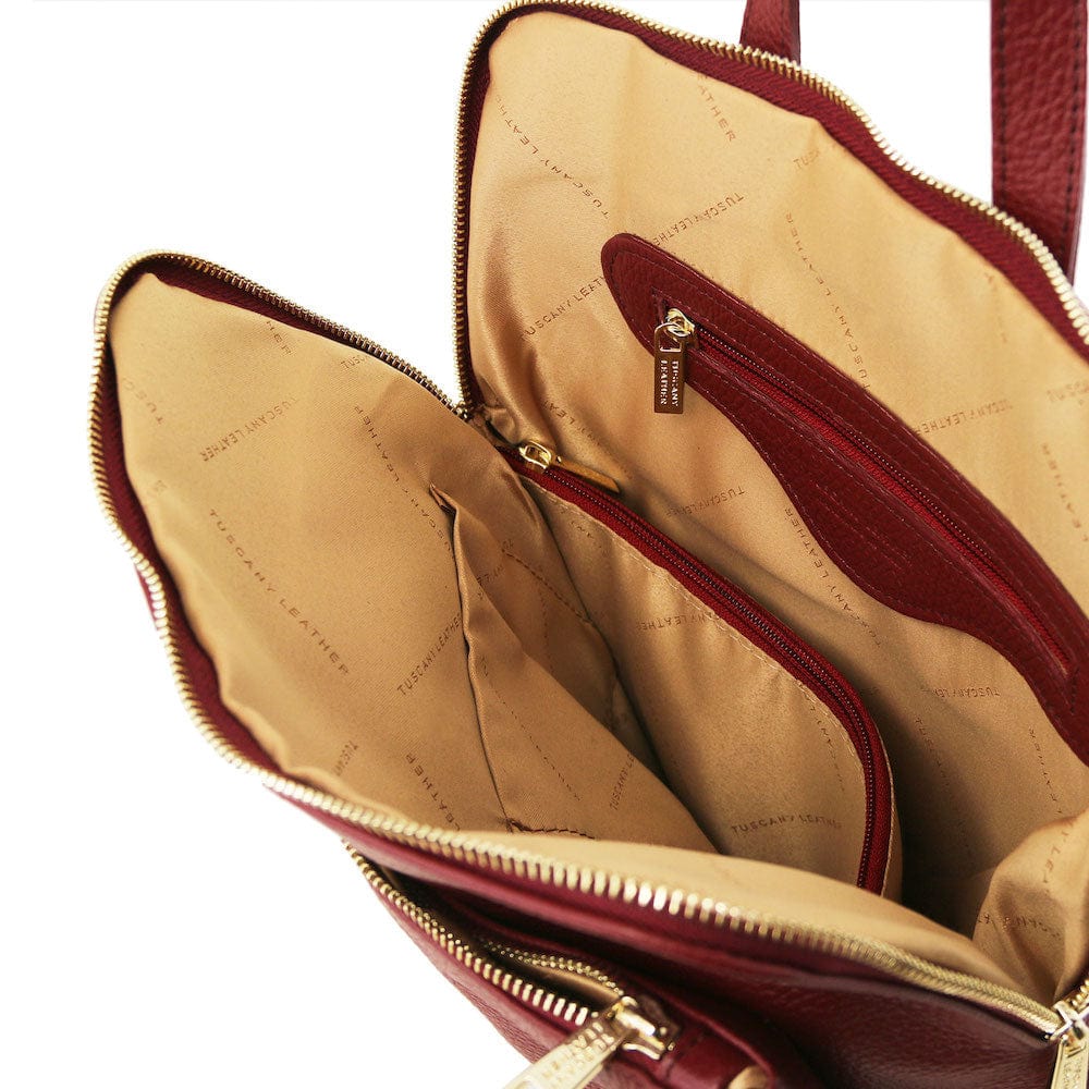 Sacs à dos femme en cuir TL Bag - Sac à dos femme en cuir souple - Sac à dos/sac à l’épaule convertible 2-en-1 | TL141682 San Rocco Italia