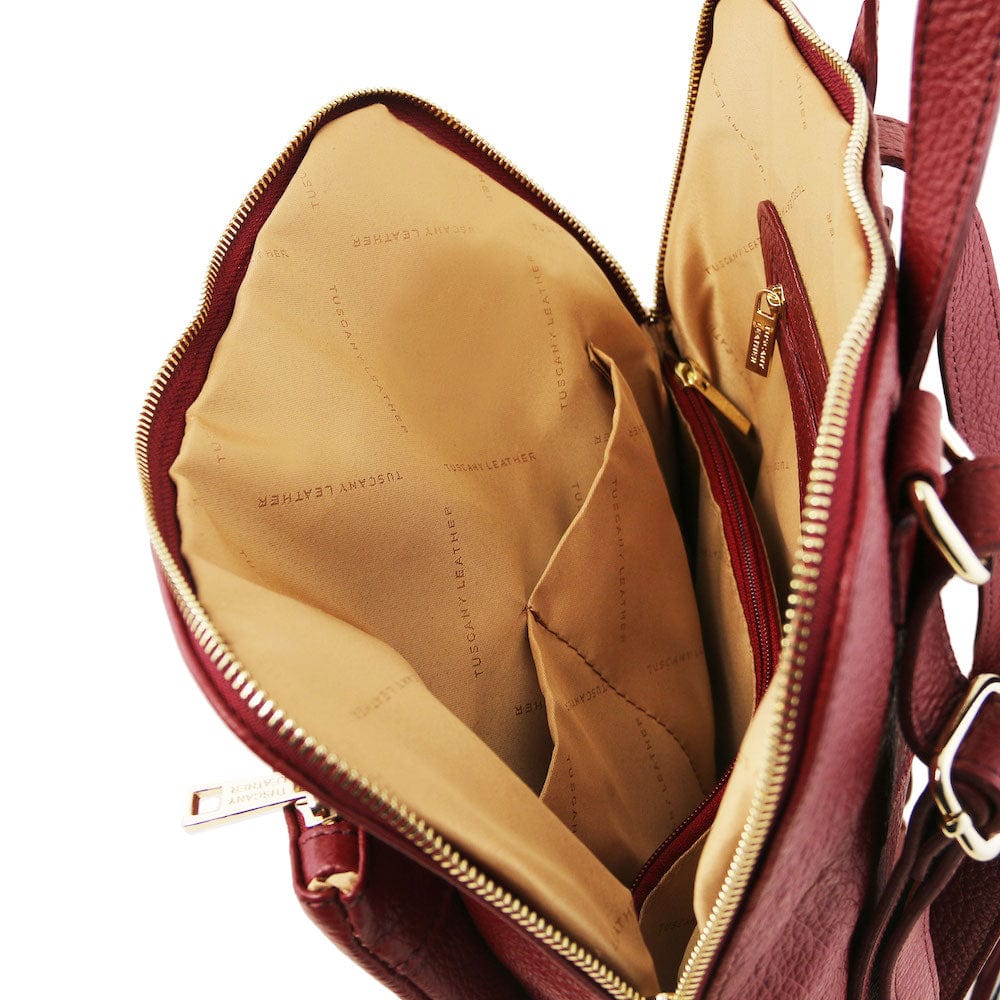 Sacs à dos femme en cuir TL Bag - Sac à dos femme en cuir souple - Sac à dos/sac à l’épaule convertible 2-en-1 | TL141682 San Rocco Italia