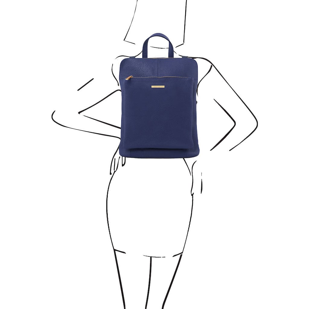 Sacs à dos femme en cuir TL Bag - Sac à dos femme en cuir souple convertible en sac à l’épaule 2-en-1 | TL141682 San Rocco Italia
