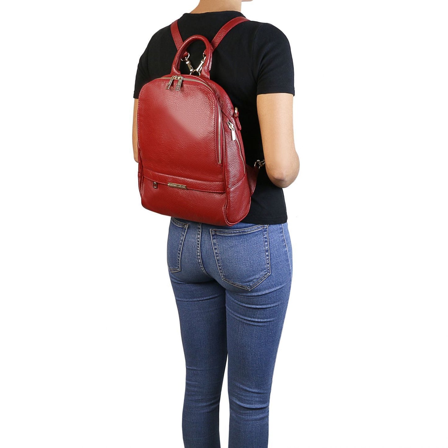 Leather backpacks for women TL Bag - Soft convertible leather backpack for women | TL141376 San Rocco Italia