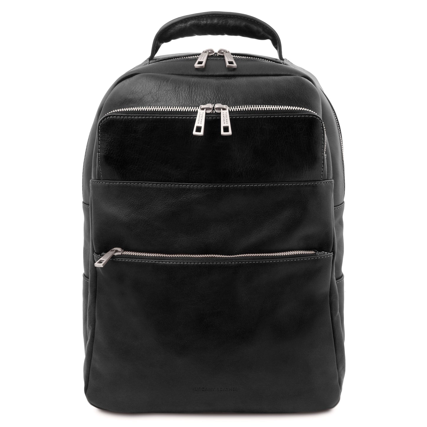 Leather Backpacks Black Melbourne - Italian leather laptop backpack | TL142205 San Rocco Italia