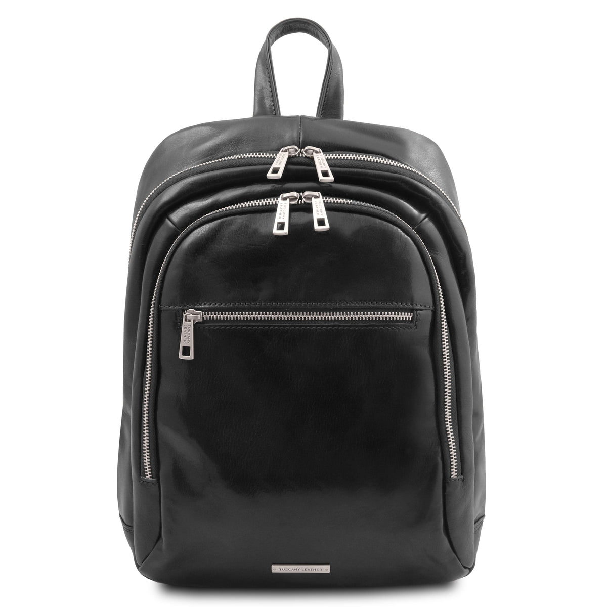 Sacs à dos en cuir Noir Perth - Sac à dos en cuir à 2 compartiments | TL142049 San Rocco Italia