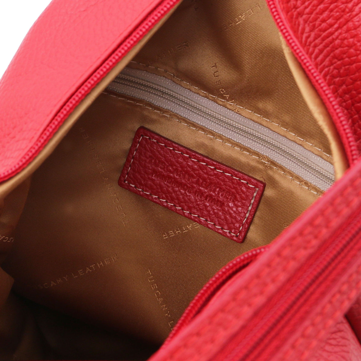 Leather Backpacks Shanghai - Italian leather backpack - pebbled leather | TL141881 San Rocco Italia