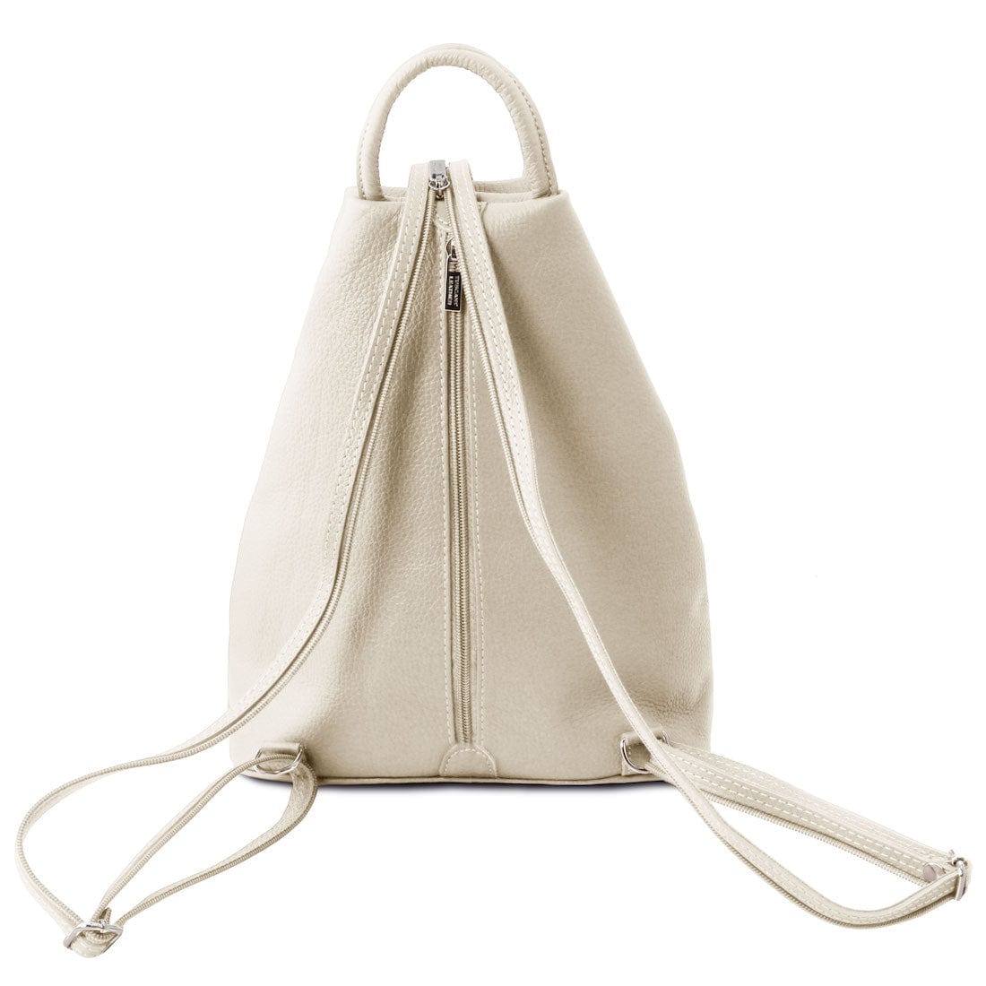 Leather Backpacks Shanghai - Italian leather backpack - pebbled leather | TL141881 San Rocco Italia