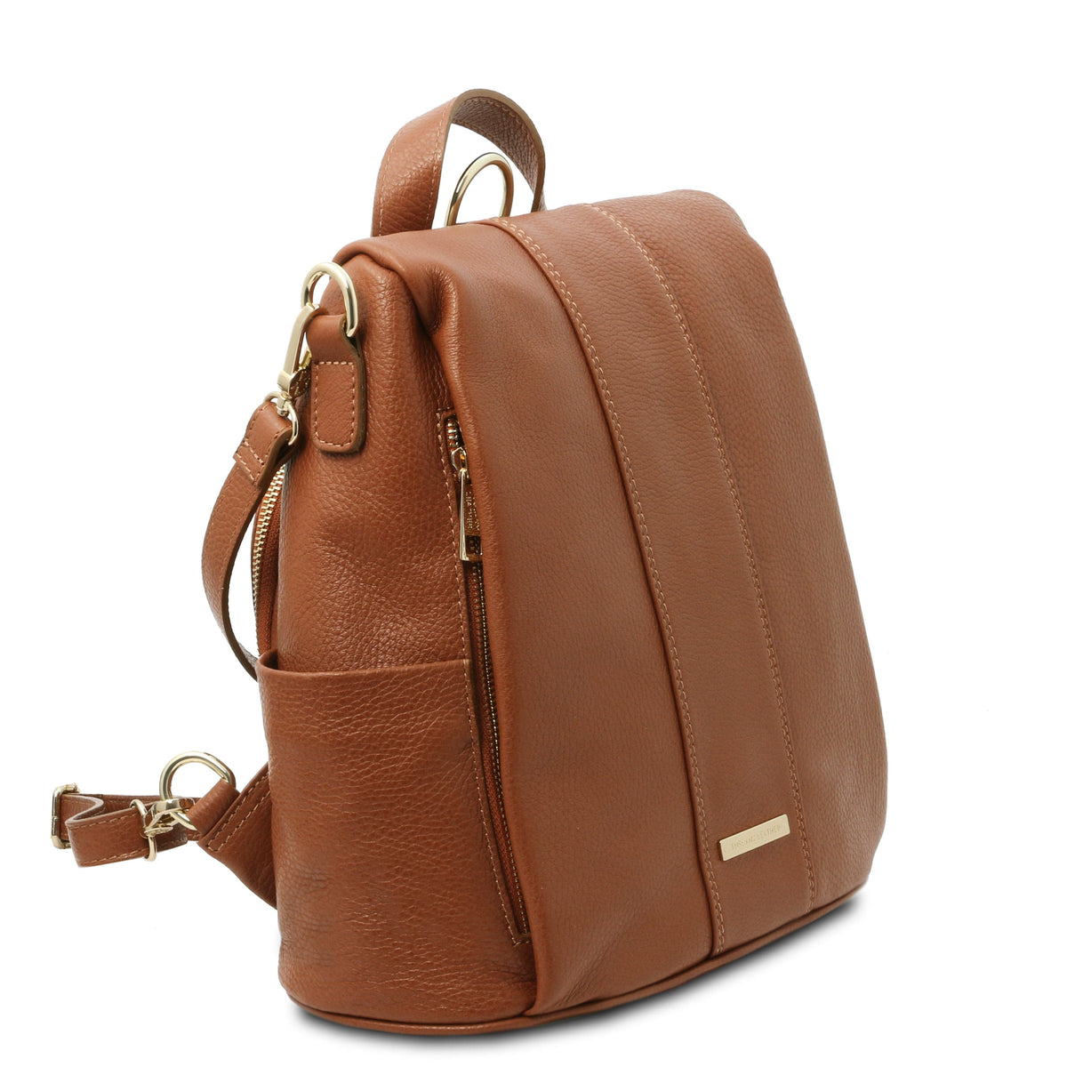 Leather Backpacks TL Bag - Soft leather backpack - convertible 2-in-1 backpack shoulder bag | TL142138 San Rocco Italia