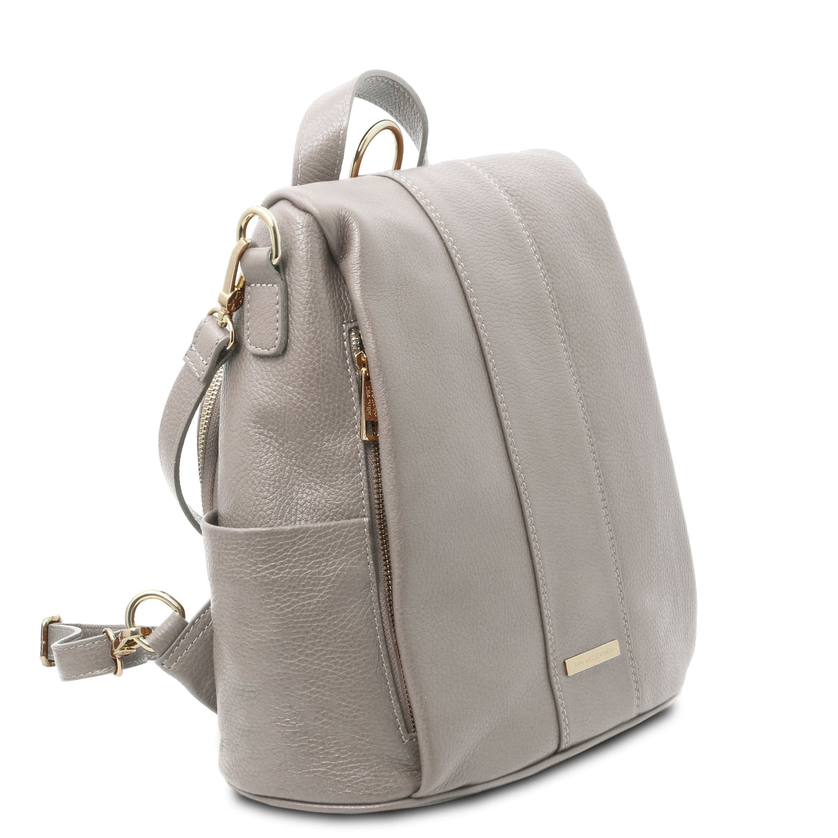 Leather Backpacks TL Bag - Soft leather backpack - convertible 2-in-1 backpack shoulder bag | TL142138 San Rocco Italia