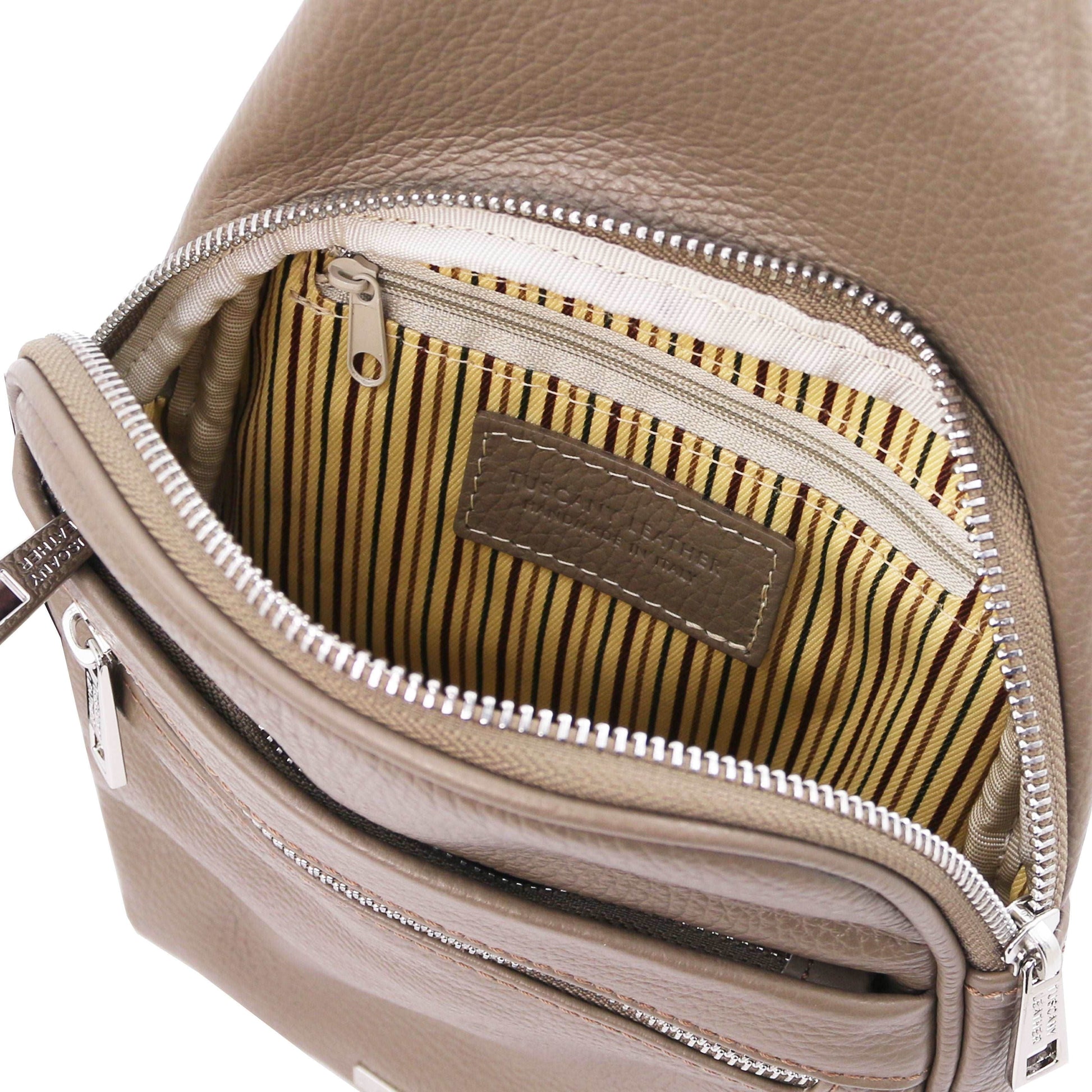 Leather bags for men Albert - Soft leather crossover bag | TL142022 sling bag San Rocco Italia