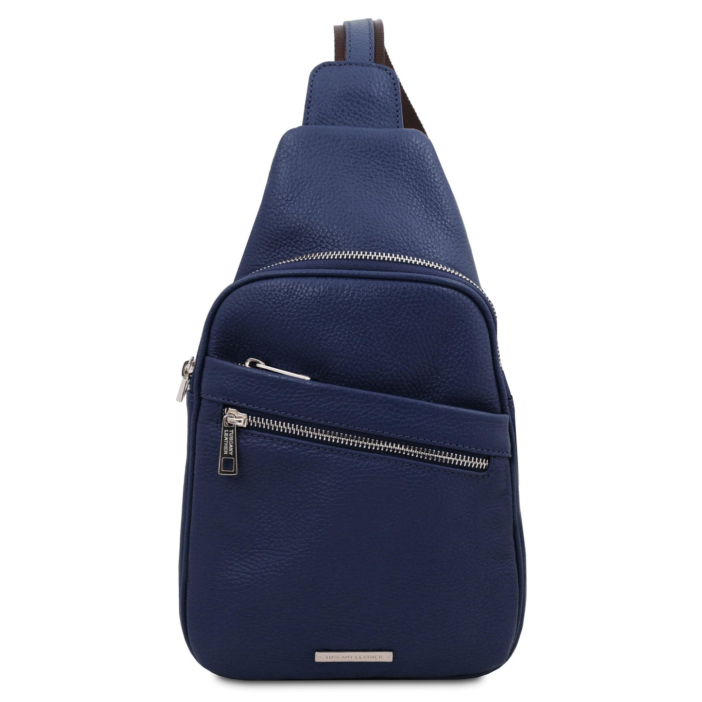 Leather bags for men Dark Blue Albert - Soft leather crossover bag | TL142022 sling bag San Rocco Italia