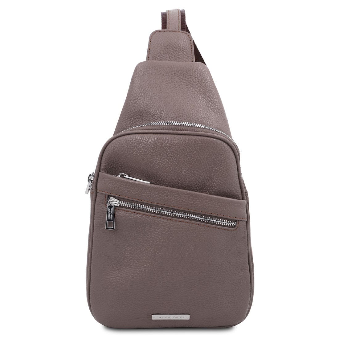 Leather bags for men Grey Albert - Soft leather crossover bag | TL142022 sling bag San Rocco Italia