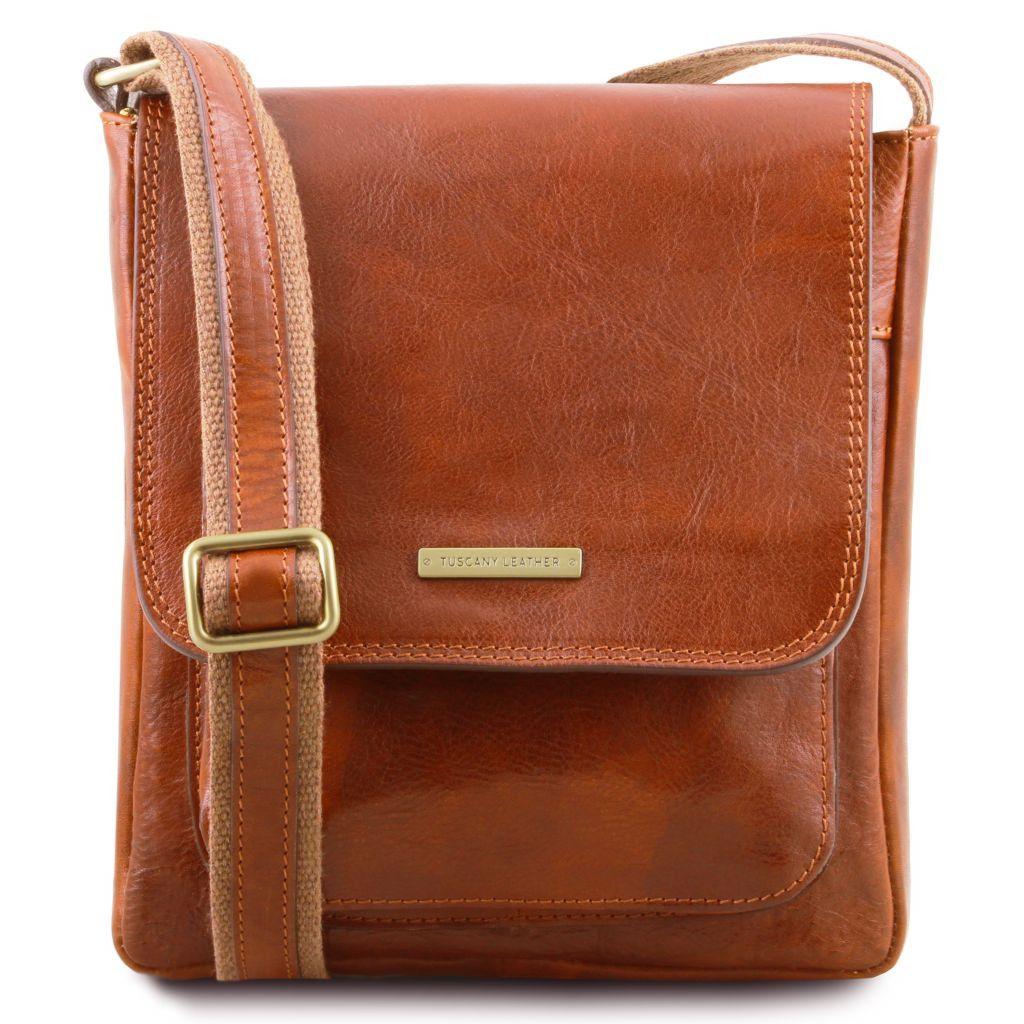 Leather bags for men Honey Jimmy - Leather crossbody bag for men with front pocket | TL141407 San Rocco Italia