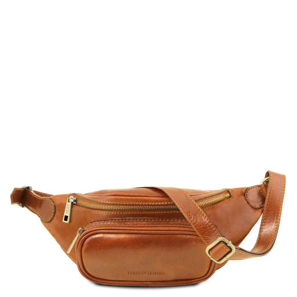 Leather bags for men Honey Italian Leather Belt Bag | TL141797 San Rocco Italia