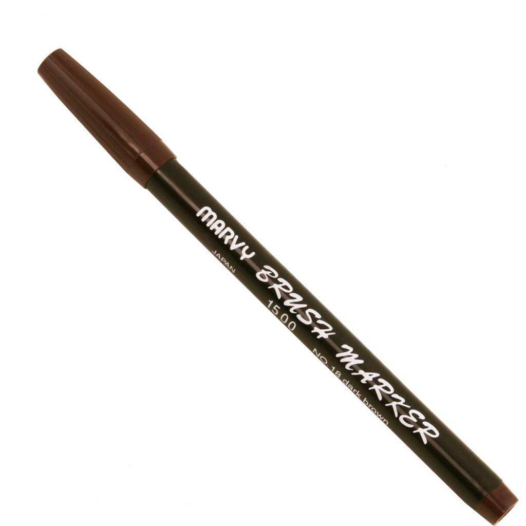 Leather care Dark Brown BRUSH MARKER - Leather repair pen | TL141530 San Rocco Italia