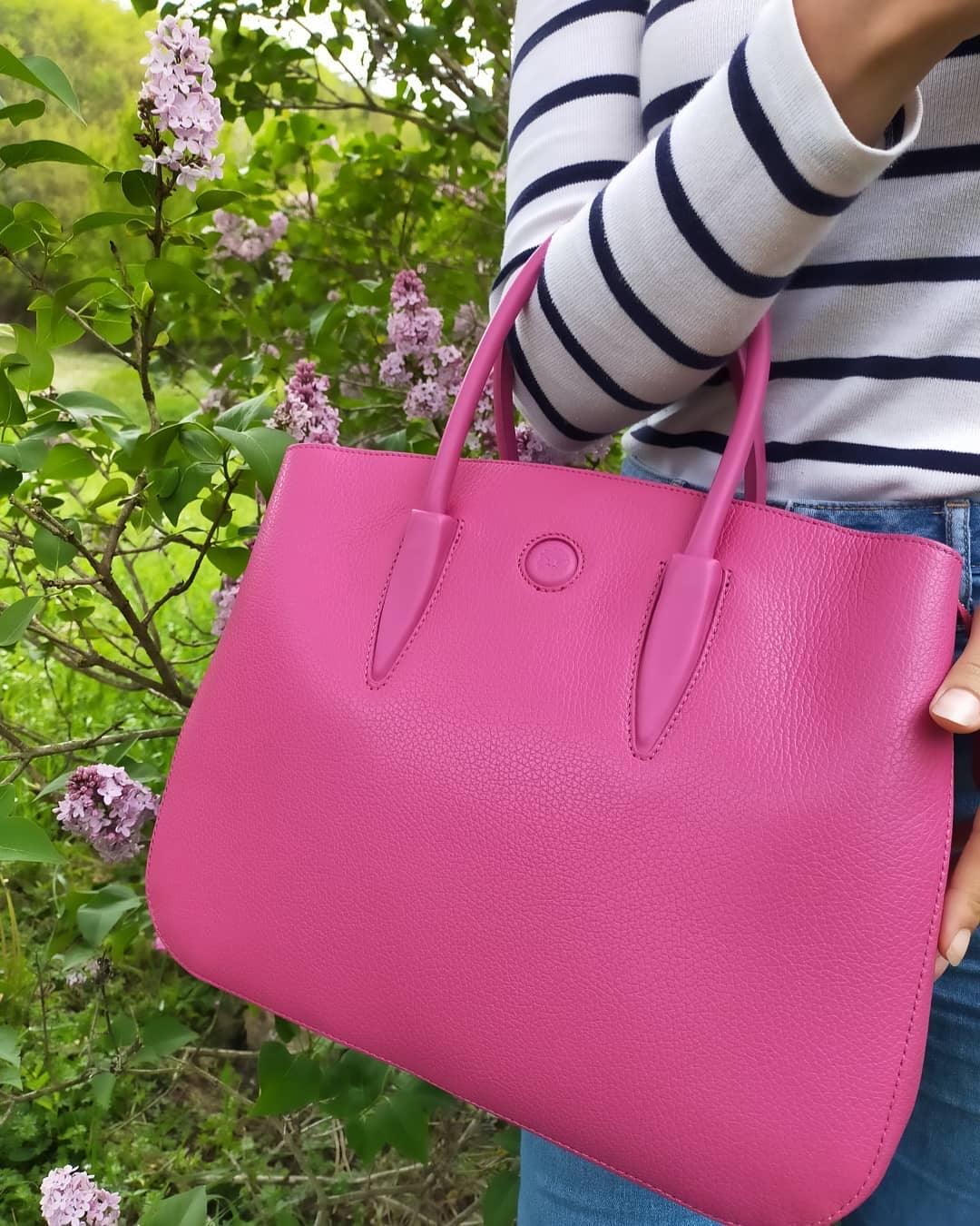 Leather handbags Camelia - Italian leather tote bag | TL141728 San Rocco Italia